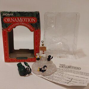 ADORABLE Noma Ornamotion Penguin Playmates Rotating Ornament